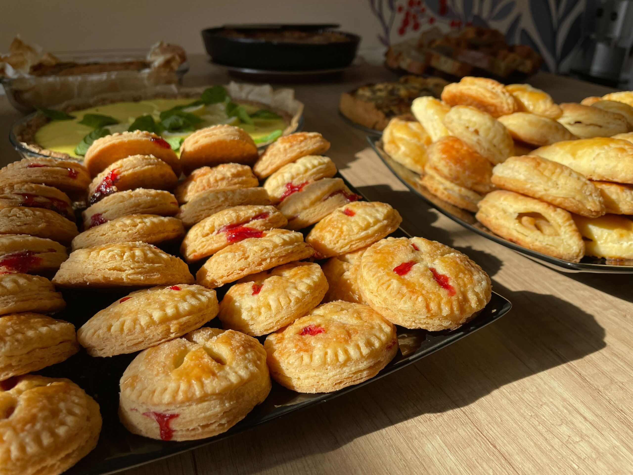 A special breakfast in Precognox with fine pies.