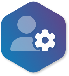 Teams supporting internal legalcompliance departments: user-gear icon