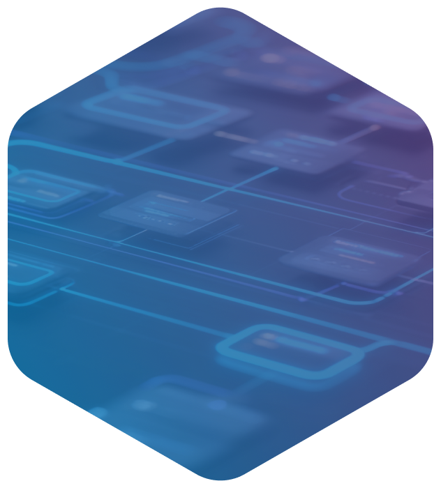 Ailina product page - Main features - Automation Flow Builder hexagon image