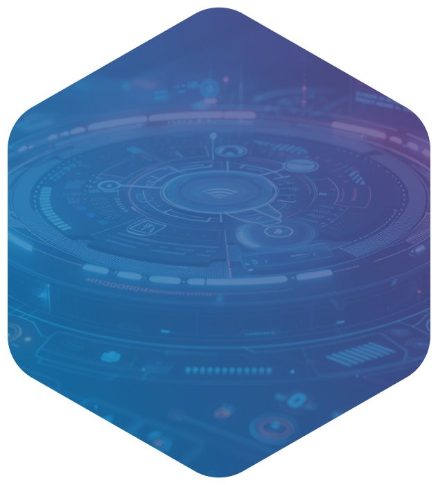Ailina product page - Main features - Dashboard hexagon image