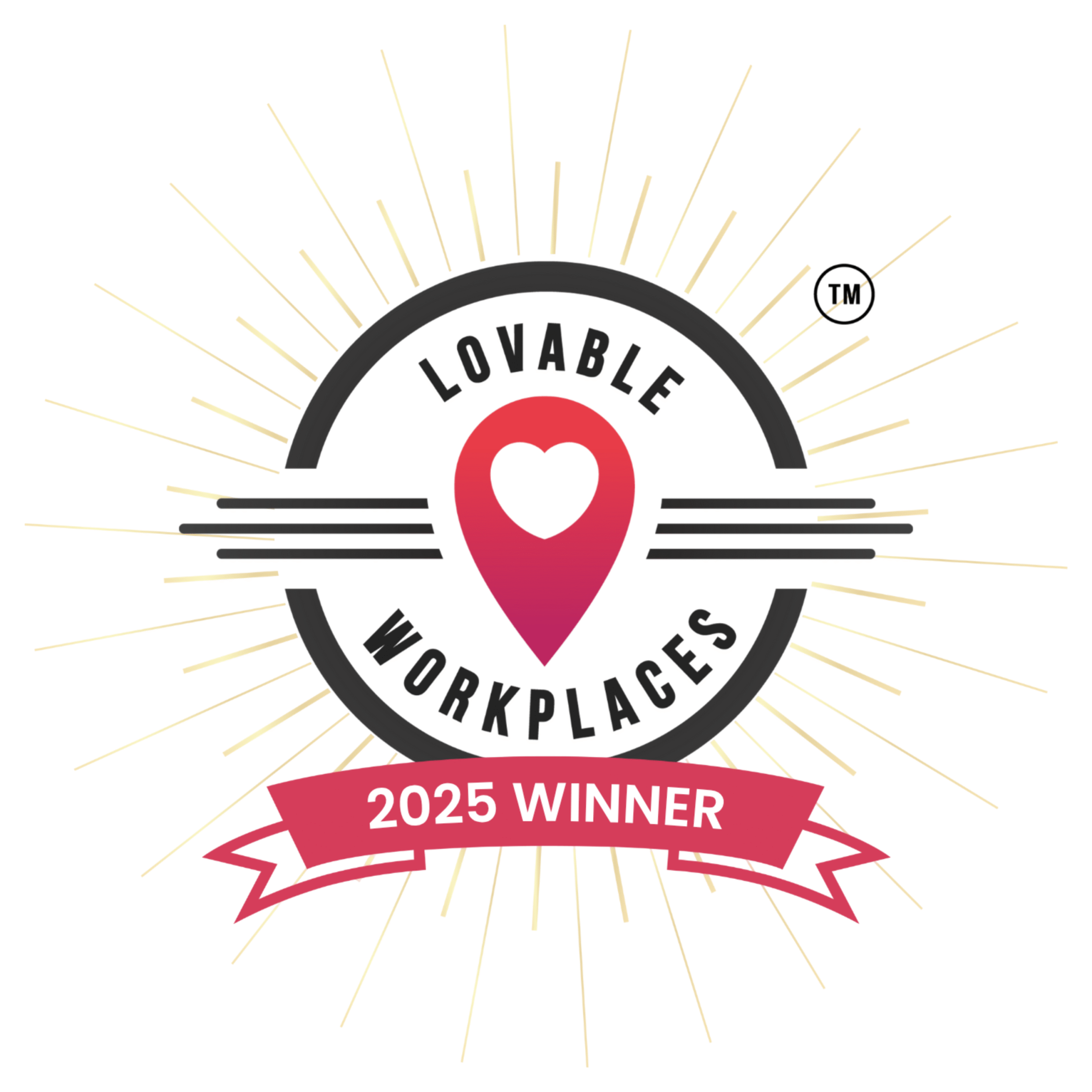 Lovable workplaces 2025 winner badge