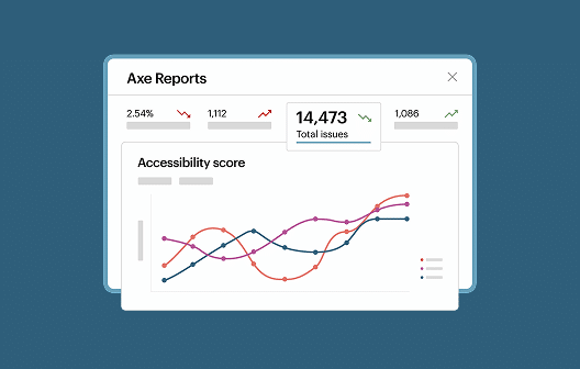 Deque Axe report with accessibility score